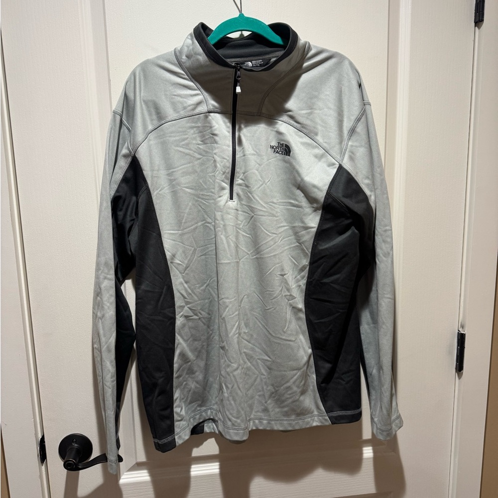 The North Face Men's Silver and Black Performance Jacket